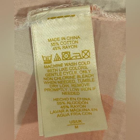 Kate Spade Women’s Wide Strap Smock  Button Down Pink White Gingham Bow … - Picture 5 of 6